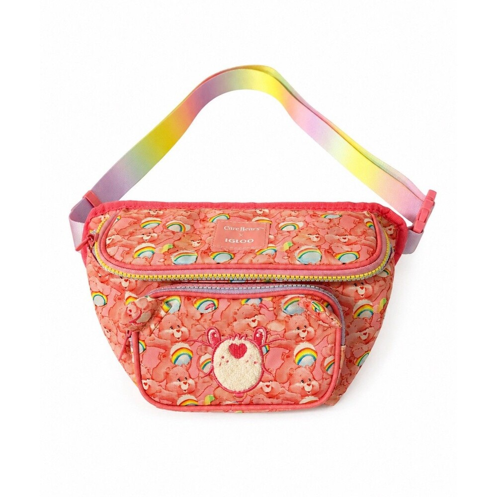 Care Bears Cheer Bear x Igloo Fanny Pack Cooler Belt Bag Pink Rainbow Kids Y2K
